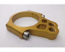 SUPPORT AMORTISSEUR  DIRECTION EN ALU ANODISÉ Ø 53 mm
