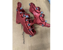 PAIRE D'ETRIERS 6 PISTONS AXIAL ROUGE BMW R1100S de 1996-2005