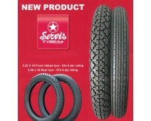 Paire de pneus pour moto classique 3.25/19 et 3.50/19 Service Classic Tyres