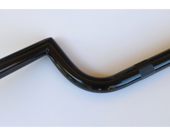 Poignées De Guidon Moto Noires 22mm – Pour Honda CG125 – Caoutchouc, Style Vintage Retro
