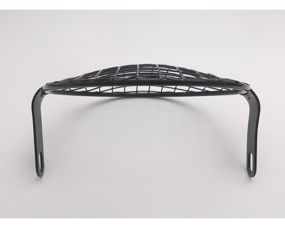 GRILLE DE PHARE SCRAMBLER EN ACIER NOIR Ø 158 mm