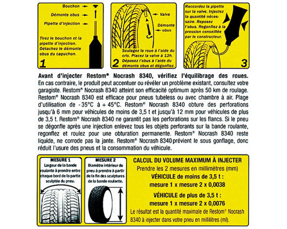 ANTI CREVAISON PREVENTIF RESTOM NOCRASH 8340, 1 Litre