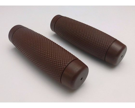 PAIRE DE REVETEMENTS DE GUIDON DIAMOND BROWN Ø 22 mm