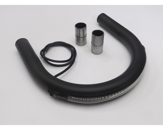 BOUCLE ARRIERE DE CADRE PLATE AVEC INSERT LED Ø 25 mm entraxe 178 mm