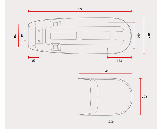 SELLE RACER TRANSFORMABLE POUR HONDA CX 500 N° 2